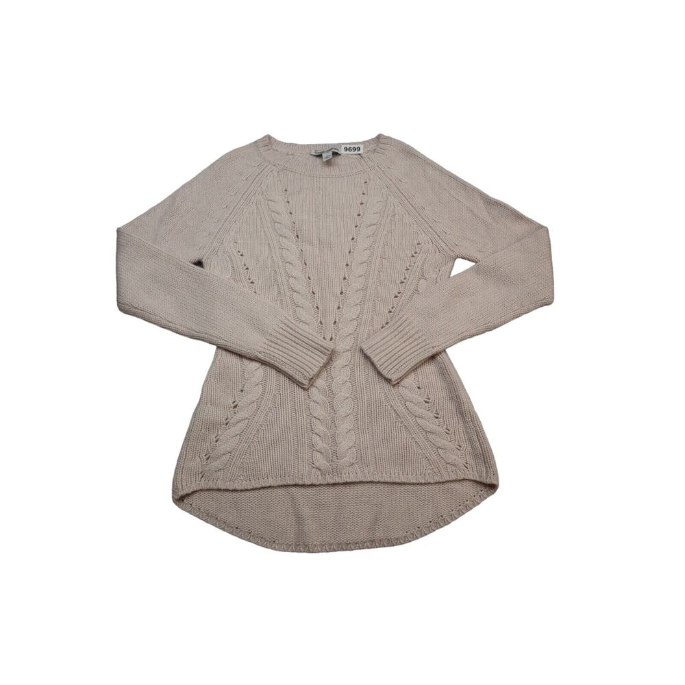 Autumn Cashmere Sweater Womens XS Beige Blush Lightweight Casual Crewneck